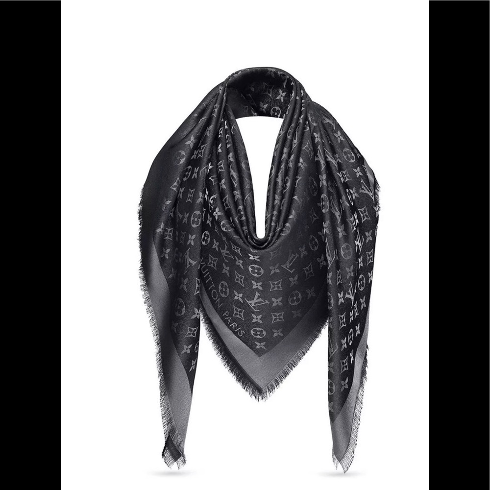 Large designer logo shawl